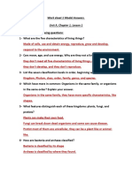 Work Sheet 1 Model Answers. Unit A, Chapter 1, Lesson 1 A) Answer The Following Questions