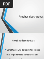 Pruebas Descriptivas