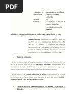 Contestación de Filiación y Alimentos - Prácticas