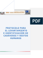 PROTOCOLO PARA EL LEVANTAMIENTO E IDENTIFICACION DE CADAVERES Y RESTOS HUMANOS Norm 2