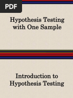 Chapter 4 HYPOTHESIS TESTING