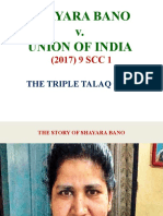 Shayara Bano v. Union of India: The Triple Talaq Case