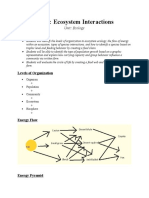 Ecosystem Interactions Moderately Guided Notes