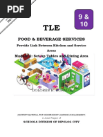 Food & Beverage Services: Module 2: Set-Up Tables and Dining Area