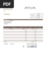 Faktura: Atea A/S Lautrupvang 6 2750, BALLERUP DK