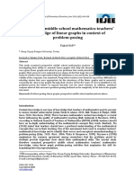 Prospective Middle School Mathematics Teachers' Knowledge of Linear Graphs in Context of Problem-Posing