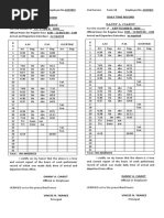 Daily Time Record Danny A. Ciarot Daily Time Record Danny A. Ciarot