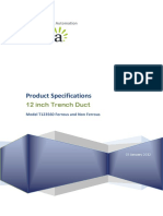 Nova 12 Inch Trench Duct Specifications