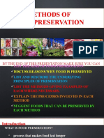 Methods of Food Preservation