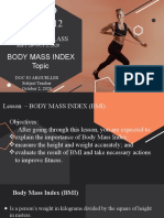 Pe and Health 12: Body Mass Index Topic