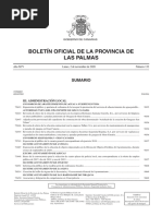 Boletín Oficial de La Provincia de Las Palmas: Sumario