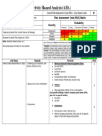 Activity Hazard Analysis (AHA) : Risk Assessment Code (RAC) Matrix Severity Probability