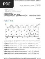 Cylinder Head: Cerrar SIS Pantalla Anterior