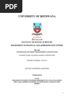 University of Botswana: Faculty of Social Sciences