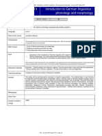 Introduction To German Linguistics - Phonotics and Phonology