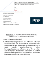 Unidad 2 - Organizacion Presupuestaria y El Problema de Los Rendimientos