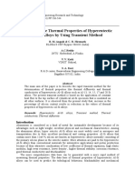 Studies On The Thermal Properties of Hypereutectic Al-Si Alloys by Using Transient Method