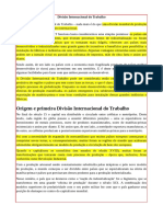 Divisão Internacional Do Trabalho PDF