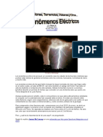 Ciclones, Terremotos, Volcanes y Otros Fenómenos Eléctricos