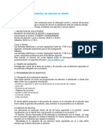 Manual de Procedimientos de Atencion Al Cliente