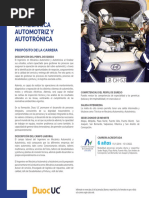 Ingenieria en Mecanica Automotriz y Autotronica