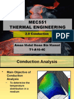 MEC551 Thermal Engineering MEC551 Thermal Engineering: 2.0 Conduction 2.0 Conduction