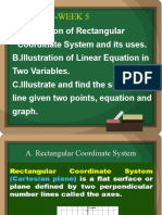 Lesson 6-Rectangular Coordinate System and Linear Equation in Two Variables