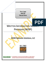 Example Written Information Security Program Iso 27002