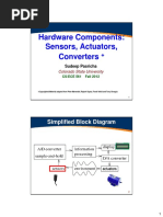 Hardware Components: Sensors, Actuators, Converters: Simplified Block Diagram