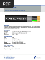 Datasheet N2XH IEC 60502 1