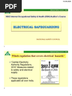 Presentation NSCI Internal (OSH) Auditor's Course Electrical Safeguarding - SGP FINAL