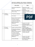 Revised TENTATIVE SCHEDULE FOR ONLINE COUNSELLING 09.10.2020 PDF