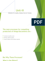 Unit-III: Process To Compel Production of Things