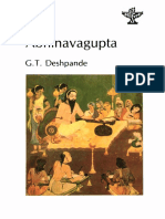 Abhinavagupta by Deshpande PDF