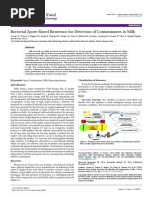 Bacterial Spore Based Biosensor For Detection of Contaminants in Milk 2157 7110.1000277