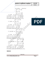 Équations À Coefficients Comolexes Solutions PDF