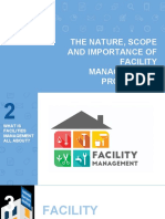 The Nature, Scope and Importance of Facility Management and Production