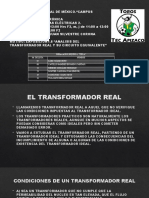 Analisis Del Transformador Real y Su Circuito Equivalente