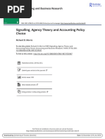 Signalling, Agency Theory and Accounting Policy Choice