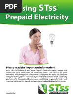 Using Prepaid Electricity: Please Read This Important Information!