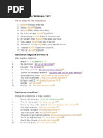 Put The Verbs Into The Correct Form.: Form of Affirmative Sentences - Part 1