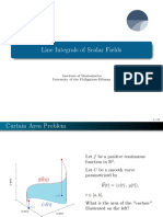 Math 23 Lecture 3.7 Line Integral of Scalar Fields