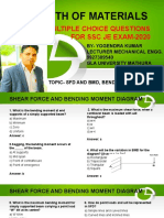 Strength of Materials: 50 Multiple Choice Questions For SSC Je Exam-2020