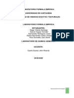 Laboratorio 5 - Quimica Genreal I - Formula Empirica - INFORME PDF