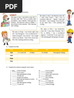 Reading Compre Hension: 1. Complete The Table