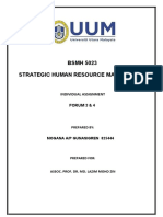 BSMH 5023 Strategic Human Resource Management: Individual Assignment Forum 3 & 4