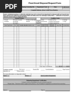 Disposal Request Form