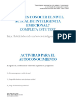 Actividad para Desarrollar Autoconciencia Emocional