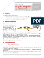 TP - Caracteristiques Spatio-Temporelle D Une Onde Ultrasonore