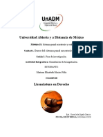 Universidad Abierta y A Distancia de México: Bases Del Sistema Penal Acusatorio y Oral